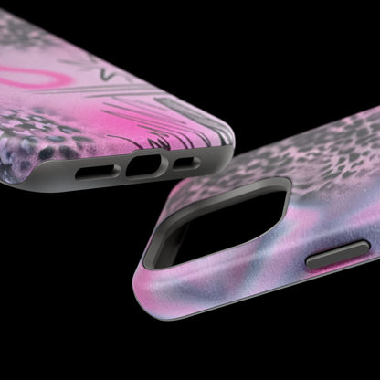 MagSafe "onyx cheetah" Airbrush iPhone Hülle