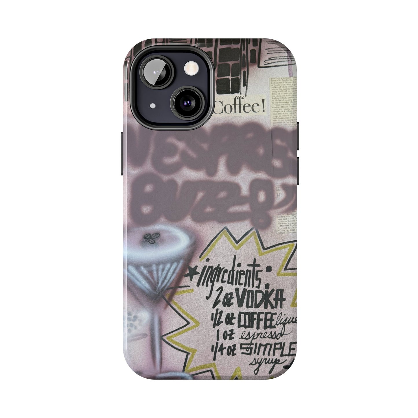 "espresso martini" airbrush iPhone case