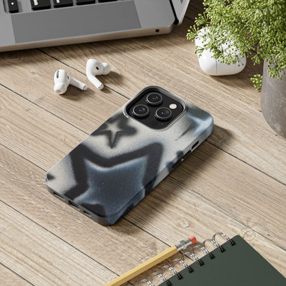 "black & white stars" airbrush iPhone case