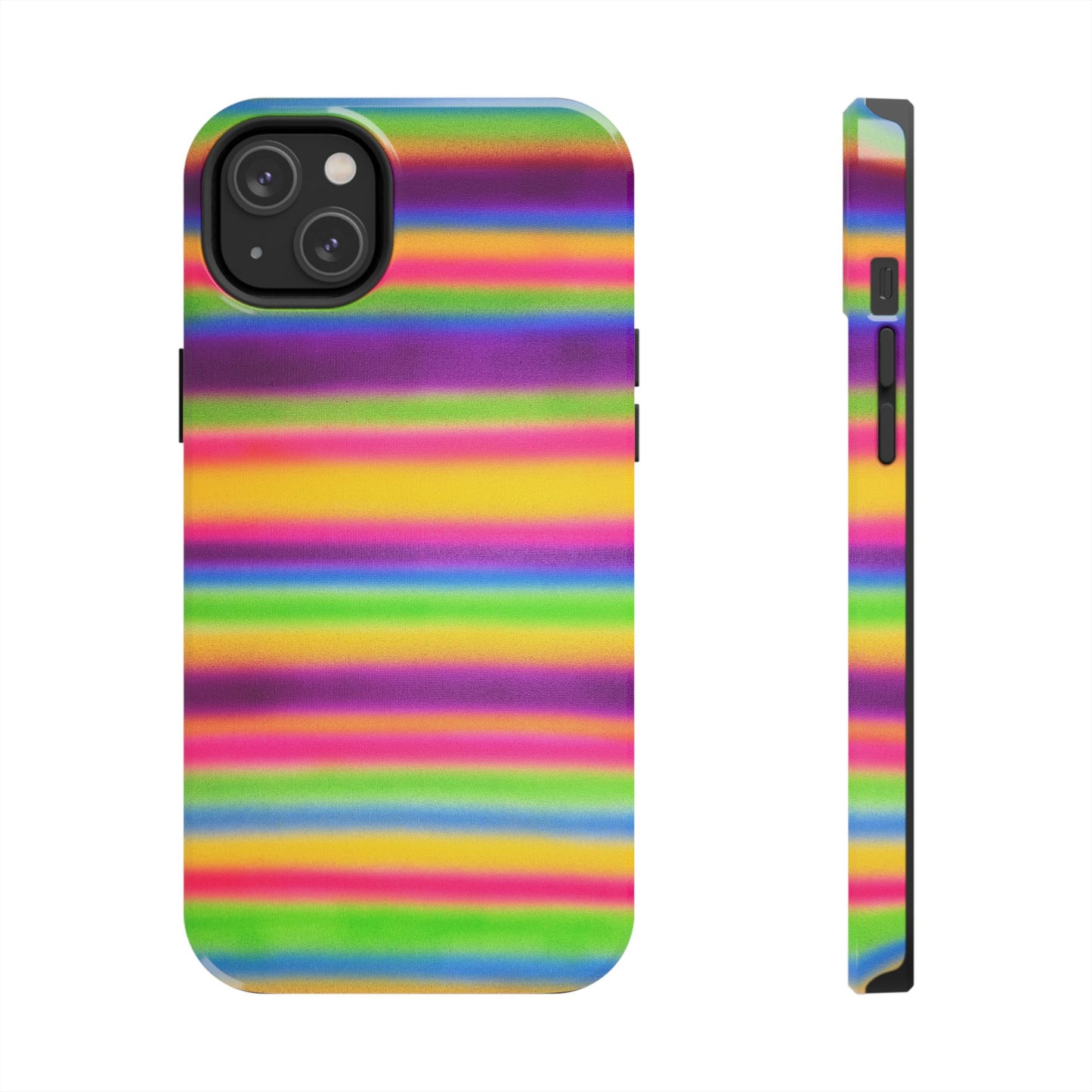 "colorful stripes" airbrush iPhone case