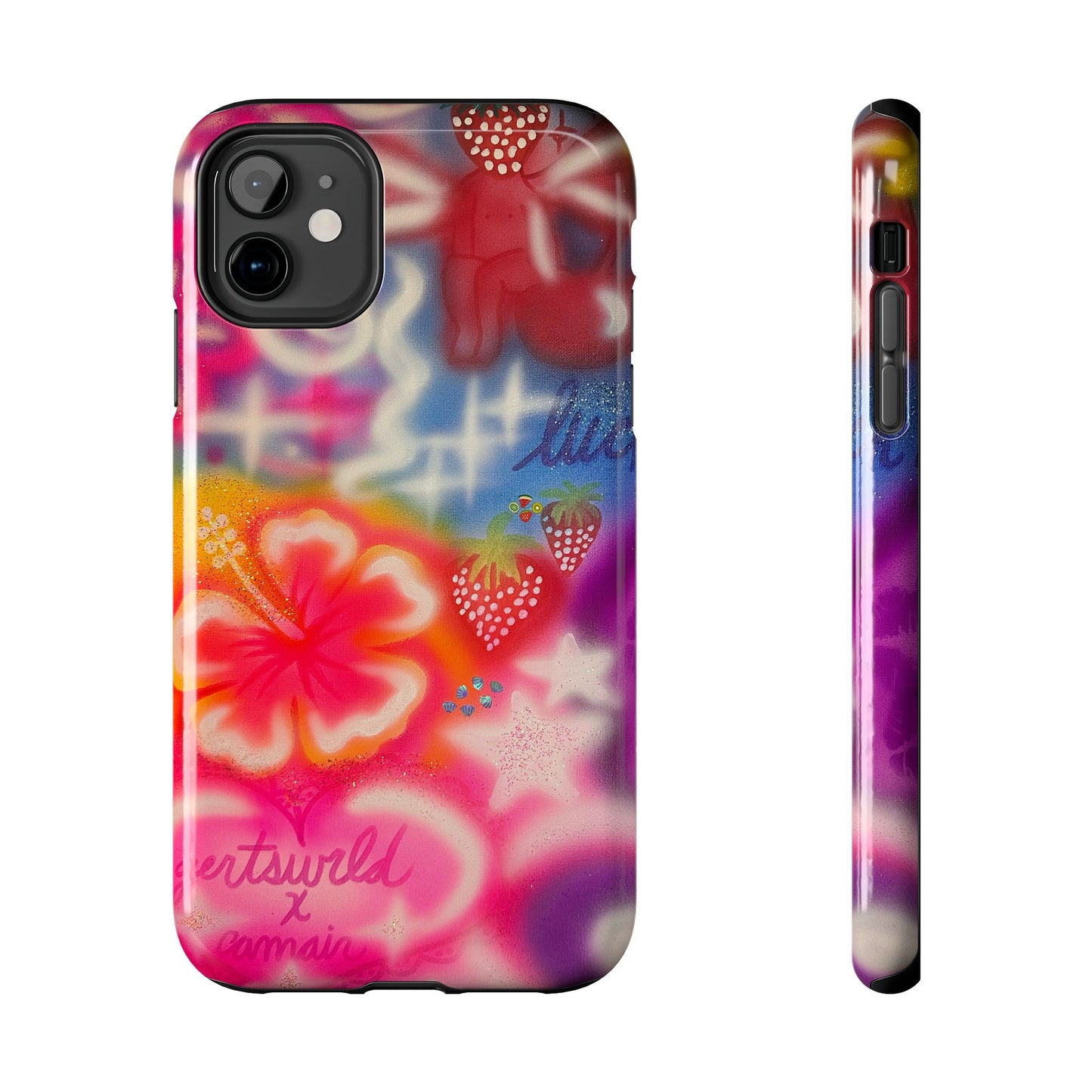 "luck and luv" airbrush iPhone case
