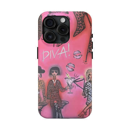 "party diva" airbrush iPhone case
