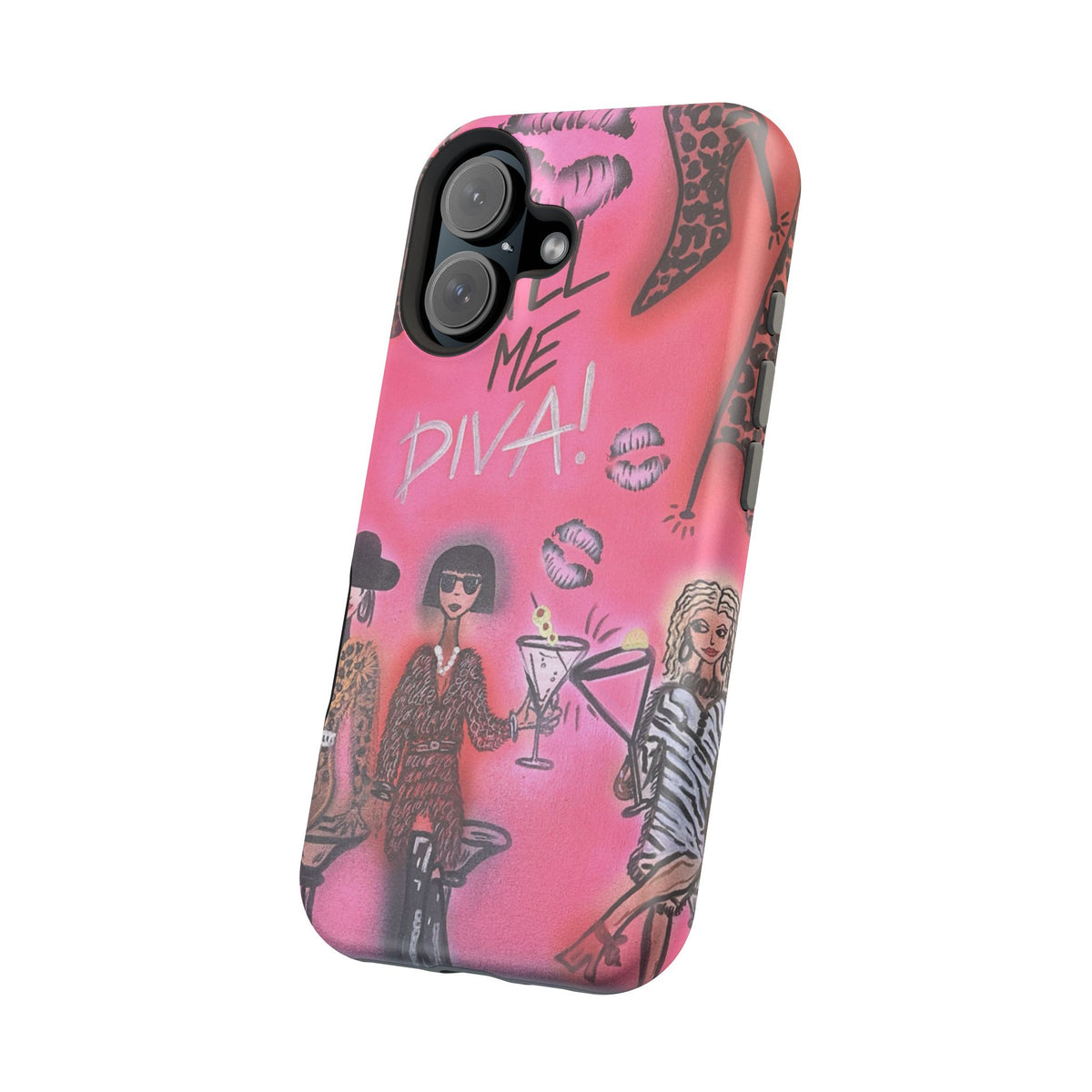 MagSafe "party diva" airbrush iPhone case