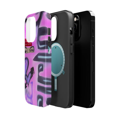 MagSafe "purple princess" airbrush iPhone case