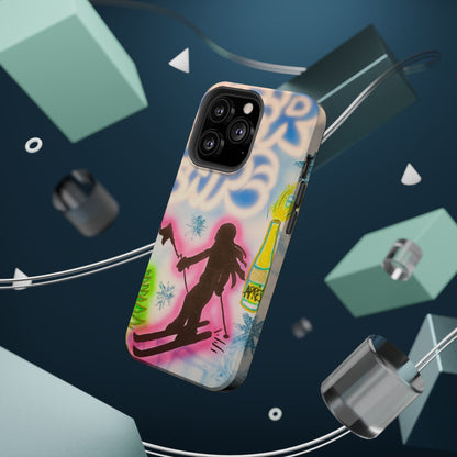 MagSafe "winter escape" airbrush iPhone case