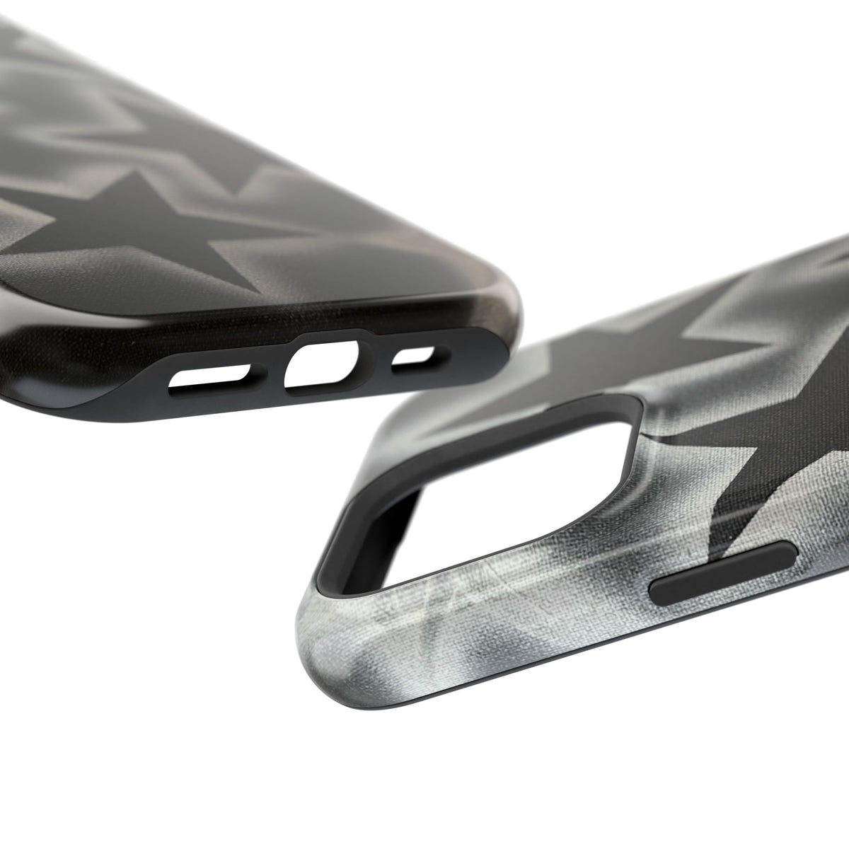 MagSafe "chrome stars" airbrush iPhone case