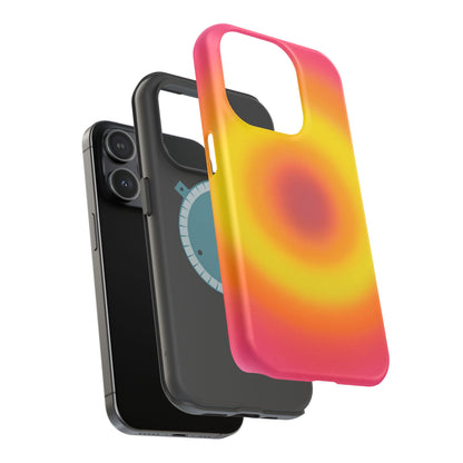 MagSafe "Pink Lemonade Aura" Airbrush iPhone Case