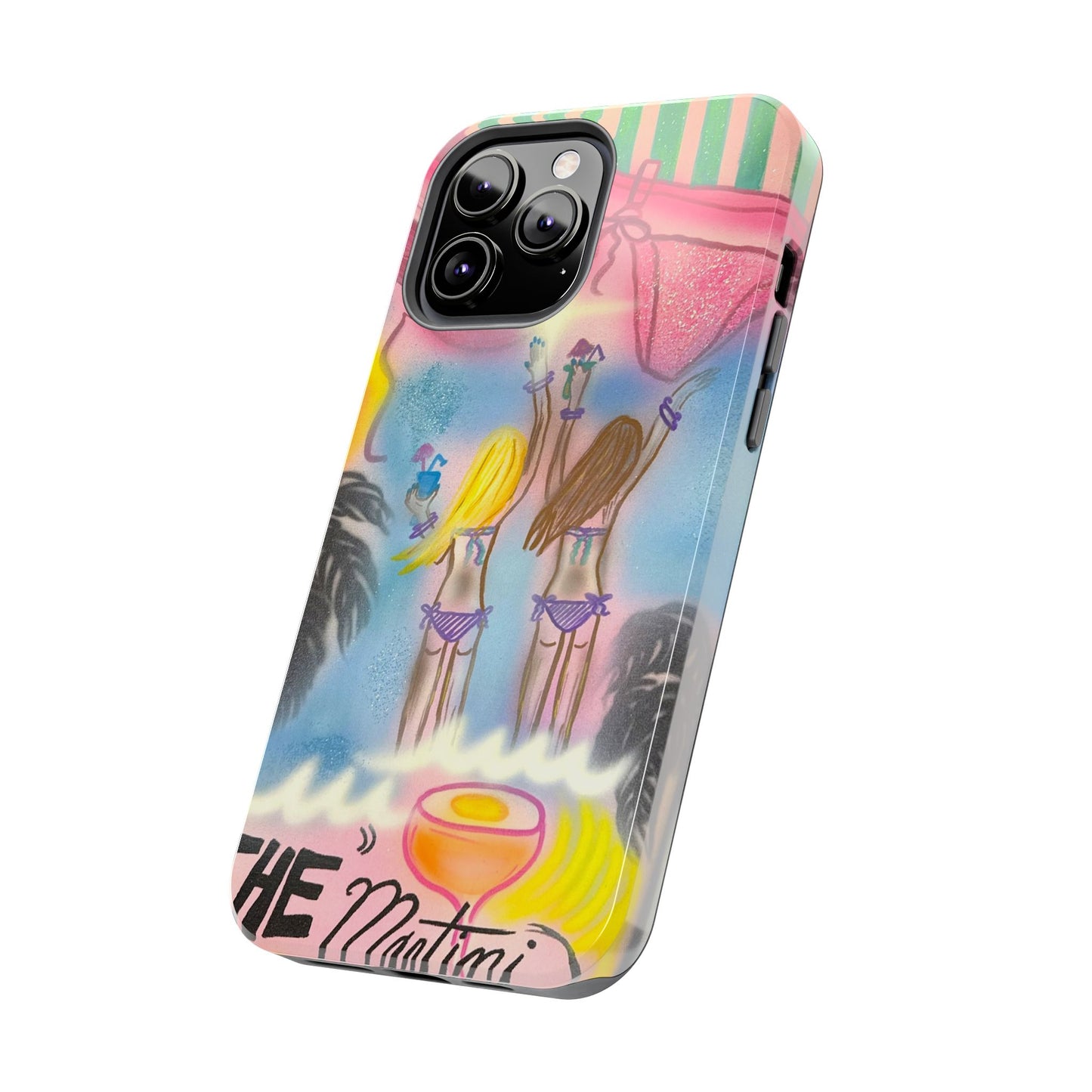 "kinis & tinis" airbrush iPhone case