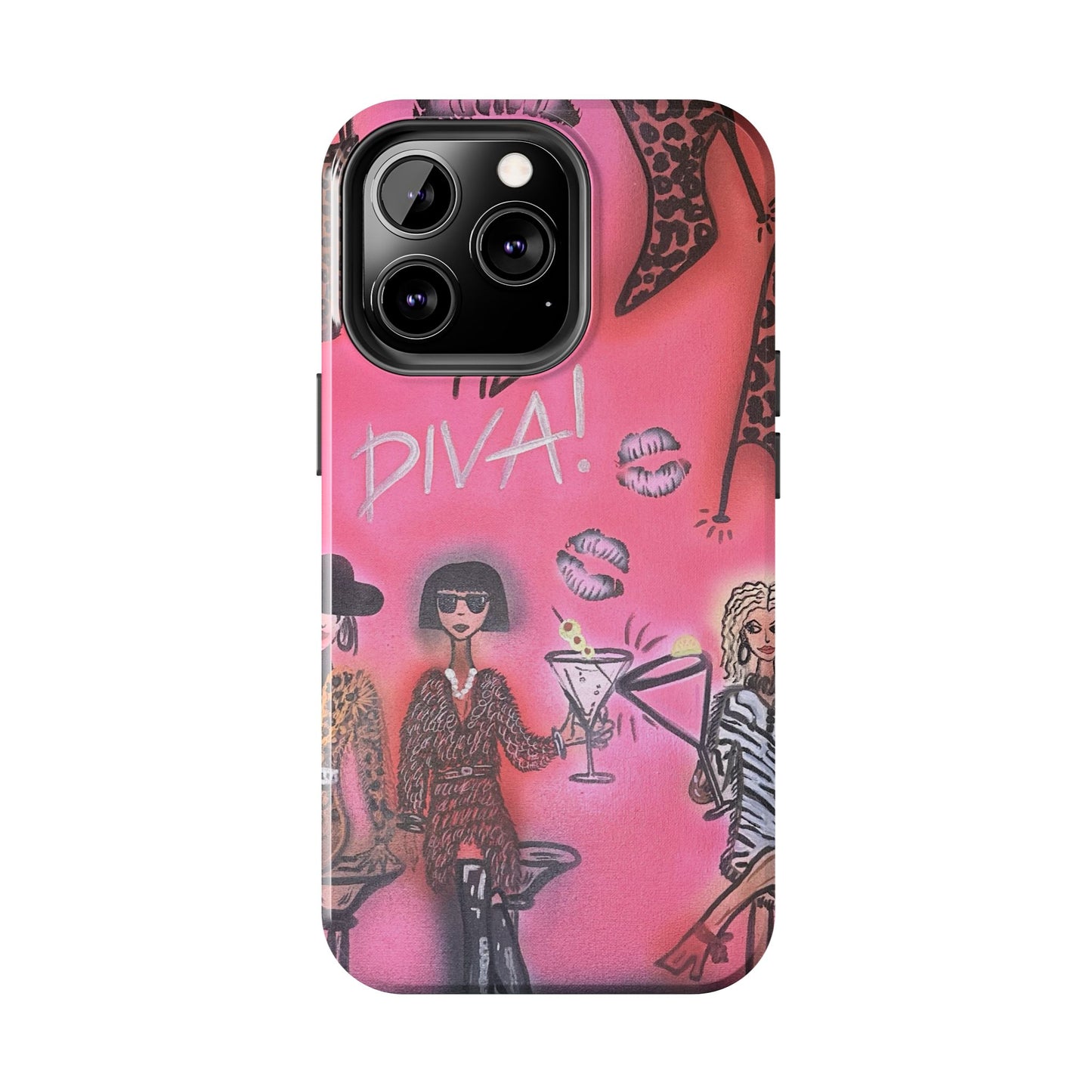 "party diva" airbrush iPhone case