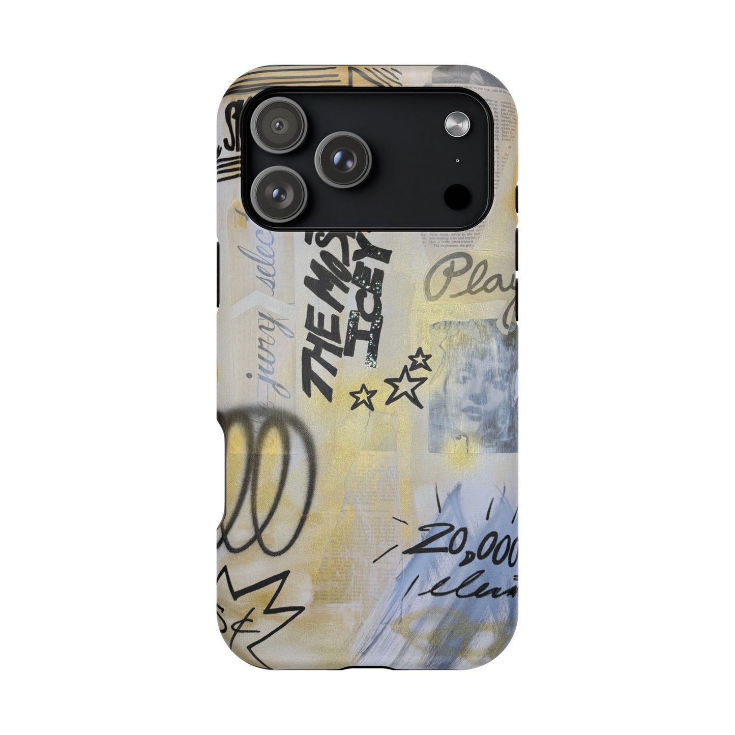 MagSafe "golden glacier" airbrush iPhone case