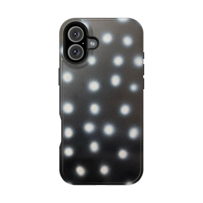 MagSafe "coconut noir polka dot" airbrush iPhone case