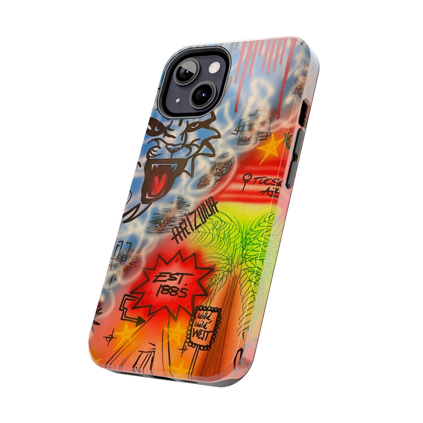 "tucson, arizona pt. 2" airbrush iPhone case