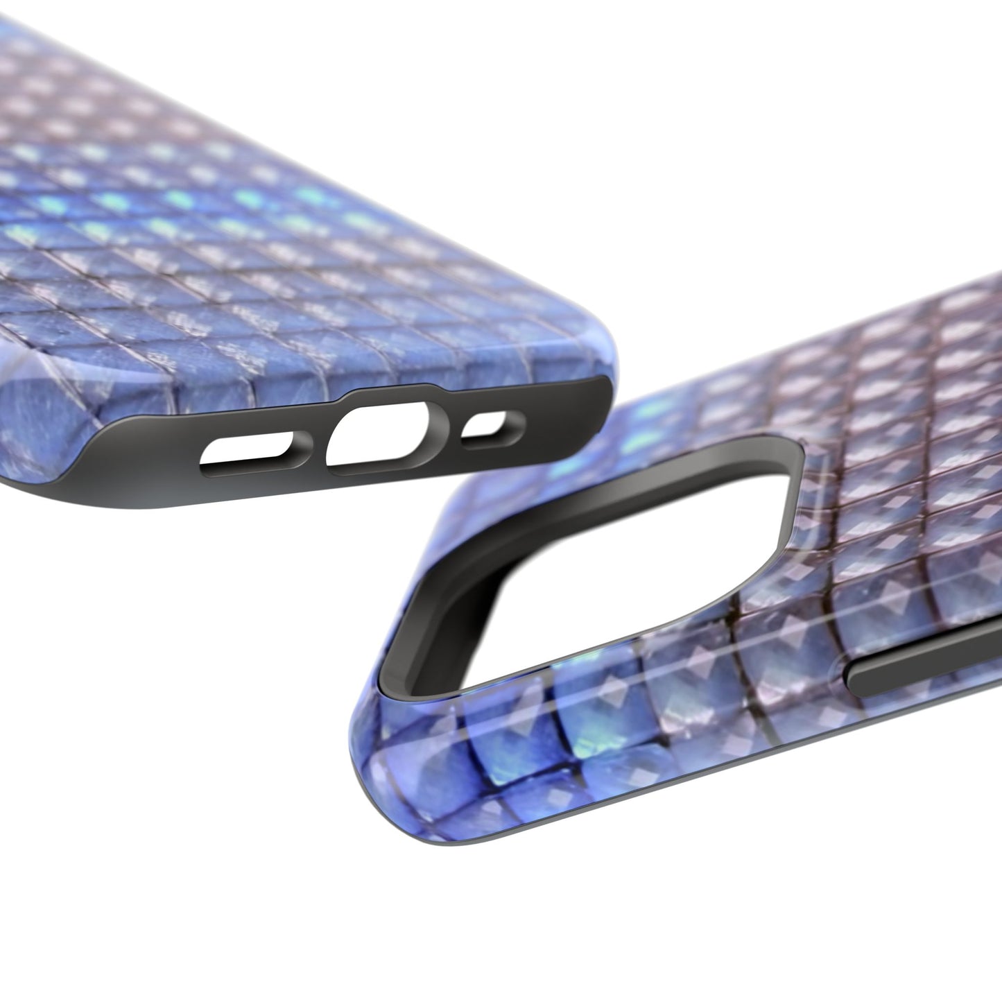 MagSafe "blue studs" airbrush iPhone case