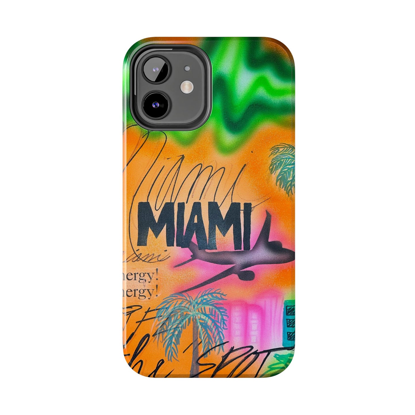 "miami, fl" airbrush iPhone case
