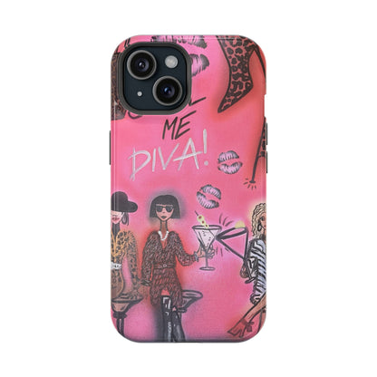 MagSafe "party diva" airbrush iPhone case