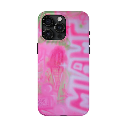 "sunset sorbet" airbrush iPhone case