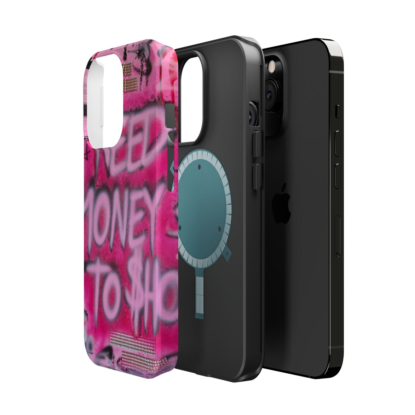 MagSafe "need $$ to shop" airbrush iPhone case