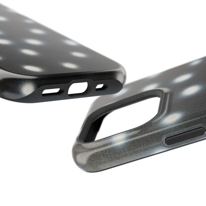 MagSafe "coconut noir polka dot" airbrush iPhone case
