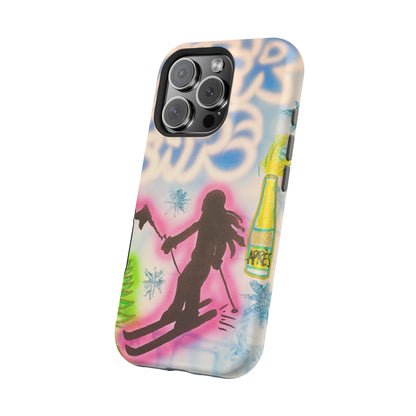 MagSafe "winter escape" airbrush iPhone case