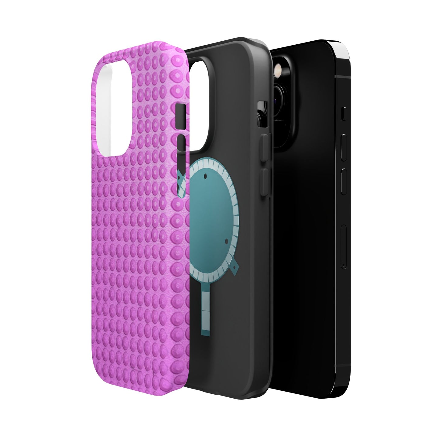 MagSafe "pink studs" airbrush iPhone case