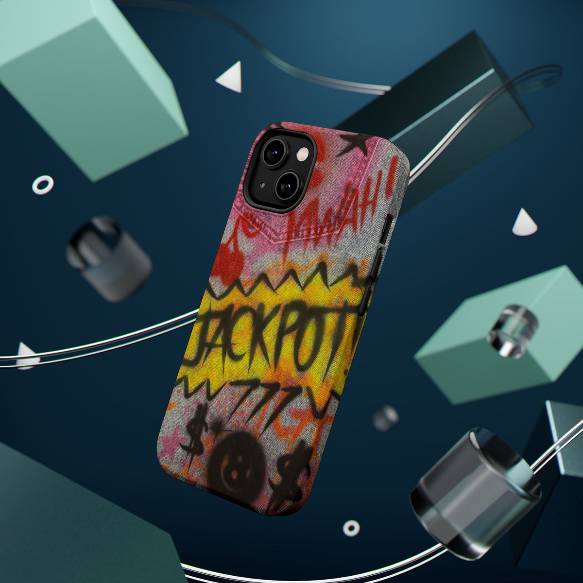 MagSafe "JACKPOT!" airbrush iPhone case