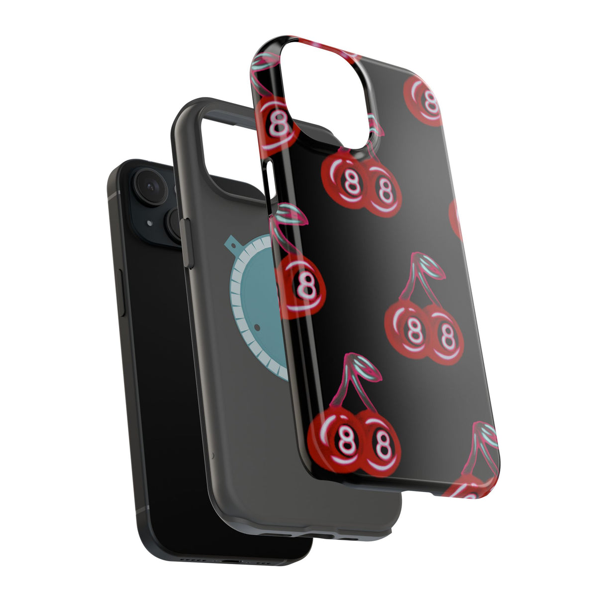 MagSafe "cami cherry" airbrush iPhone case