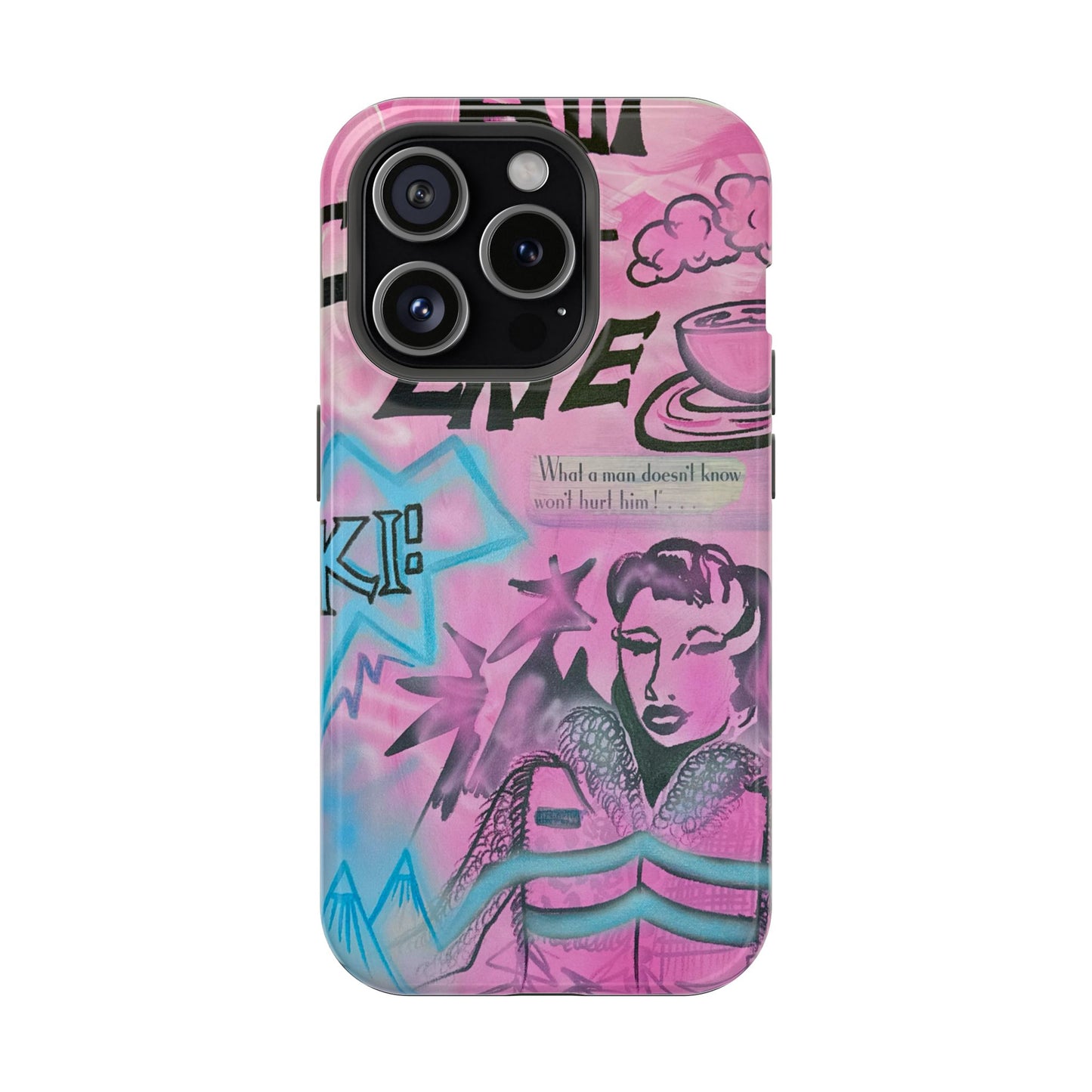 MagSafe "avant le ski" airbrush iPhone case