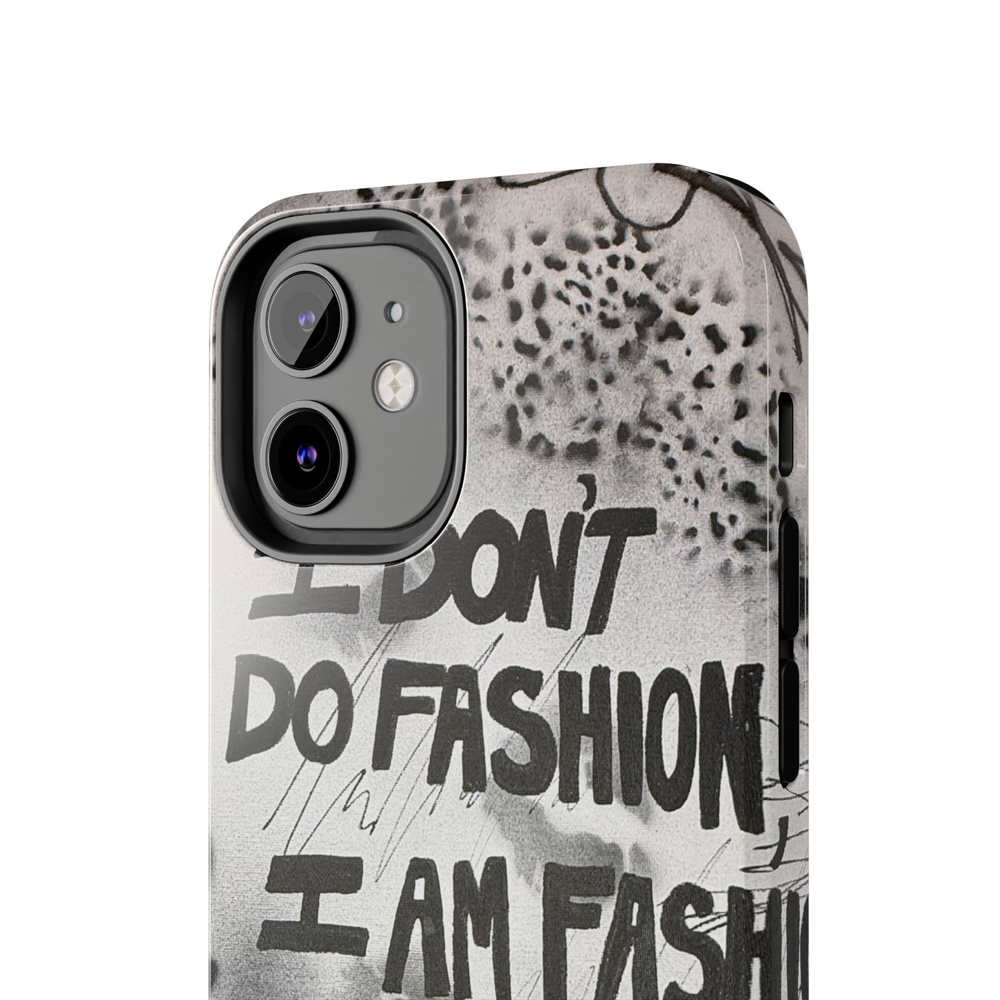 "i am fashion" airbrush iPhone case