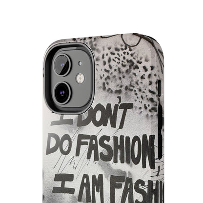"i am fashion" airbrush iPhone case
