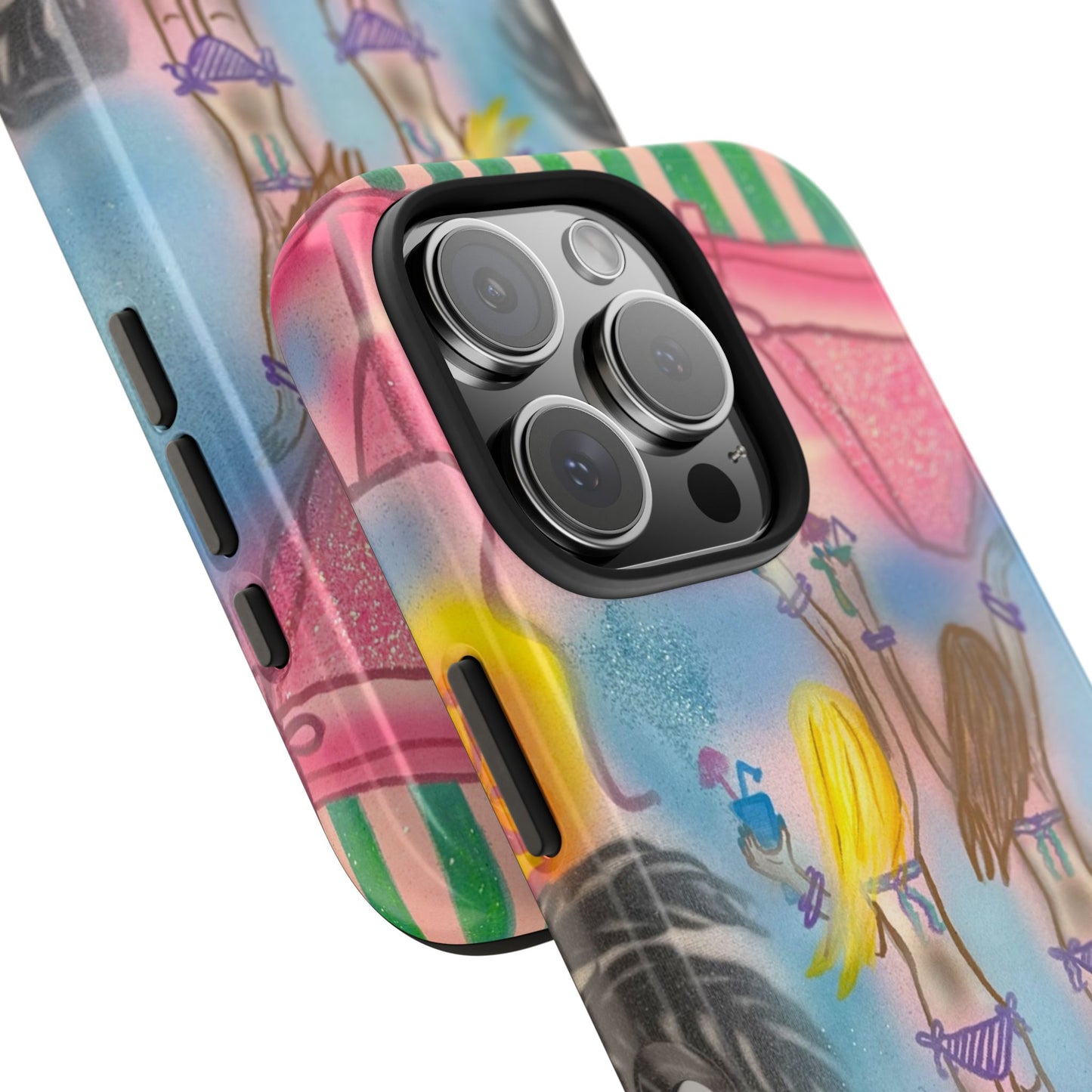 "kinis & tinis" airbrush iPhone case