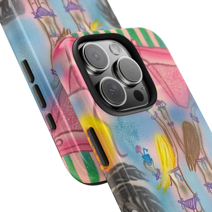 "kinis & tinis" airbrush iPhone case