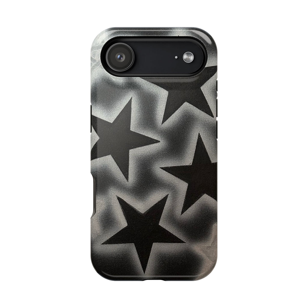 MagSafe "chrome stars" airbrush iPhone case