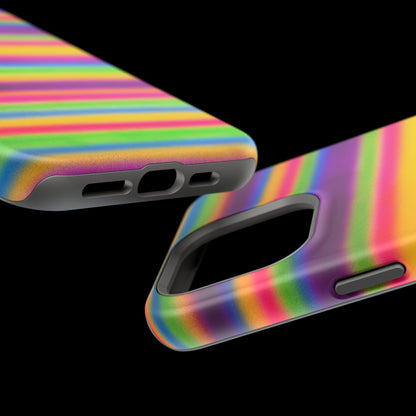 MagSafe "colorful stripes" airbrush iPhone case