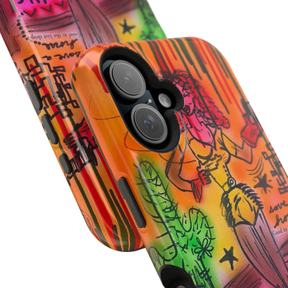 MagSafe "wild, wild west" airbrush iPhone case