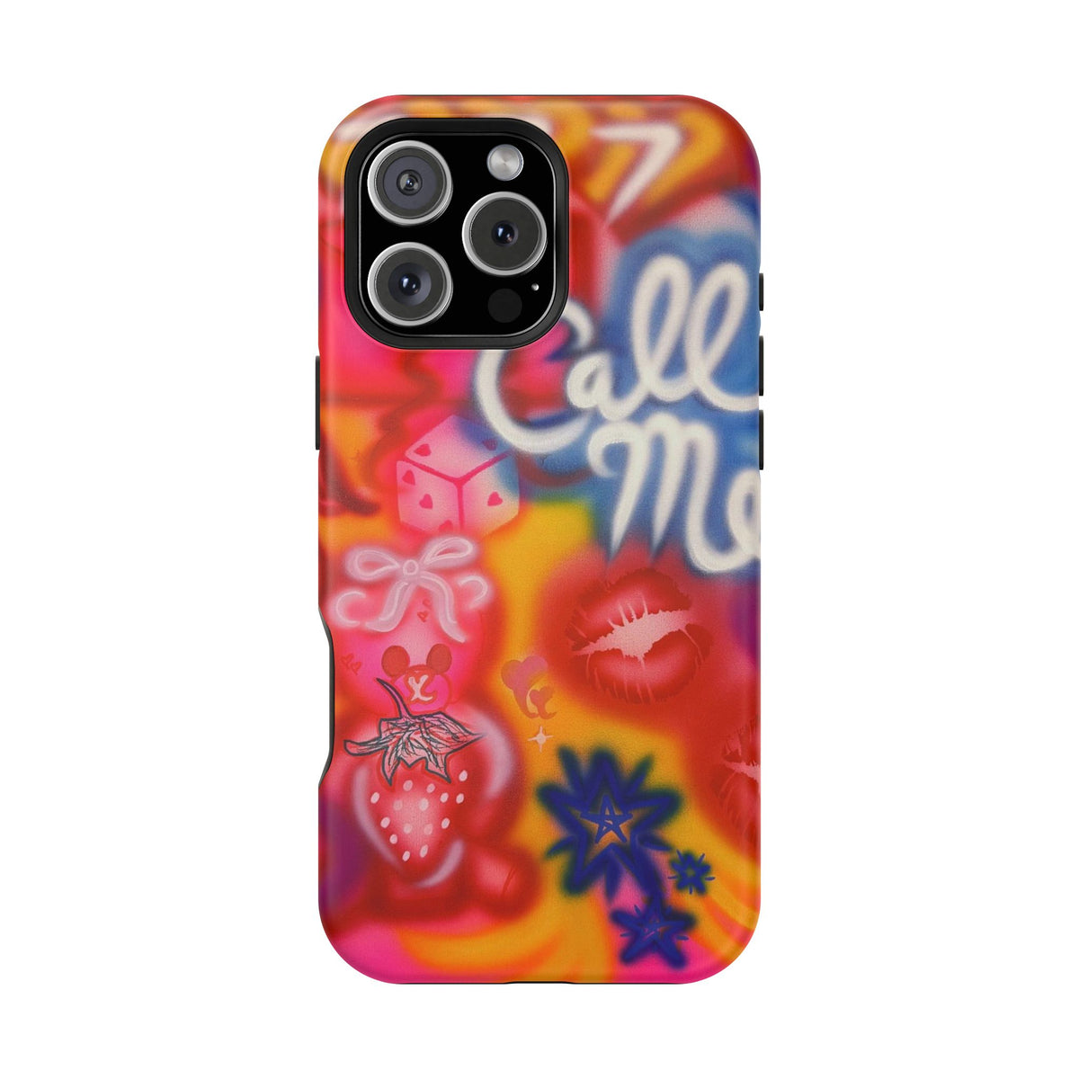 MagSafe "CALL ME!" airbrush iPhone case