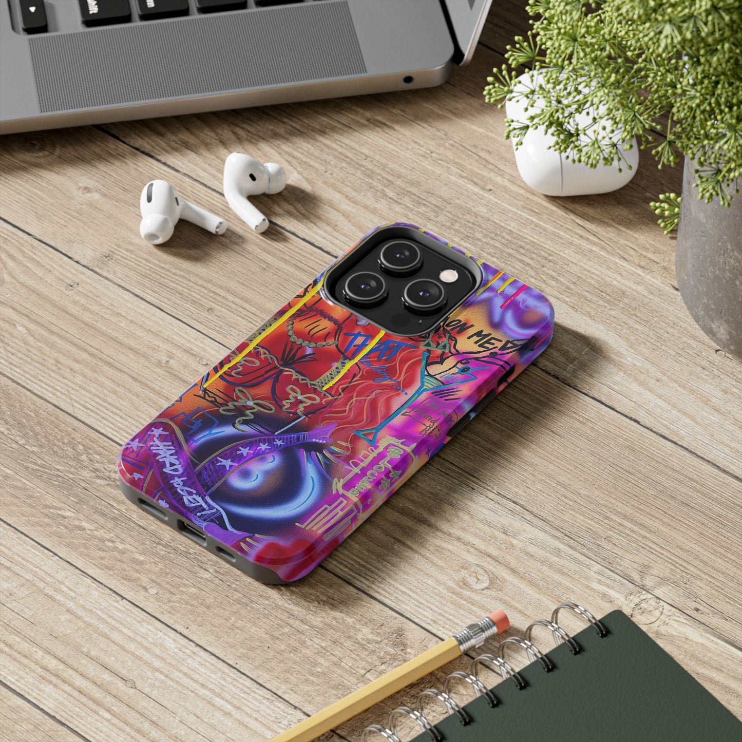 "shots on me" airbrush iPhone case
