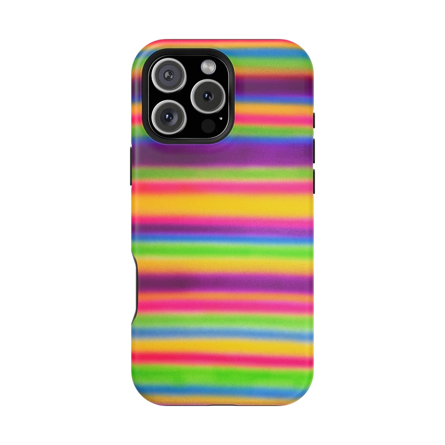 MagSafe "colorful stripes" airbrush iPhone case