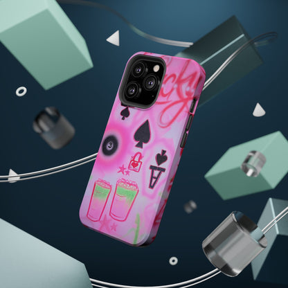 MagSafe "lucky ace" airbrush iPhone case