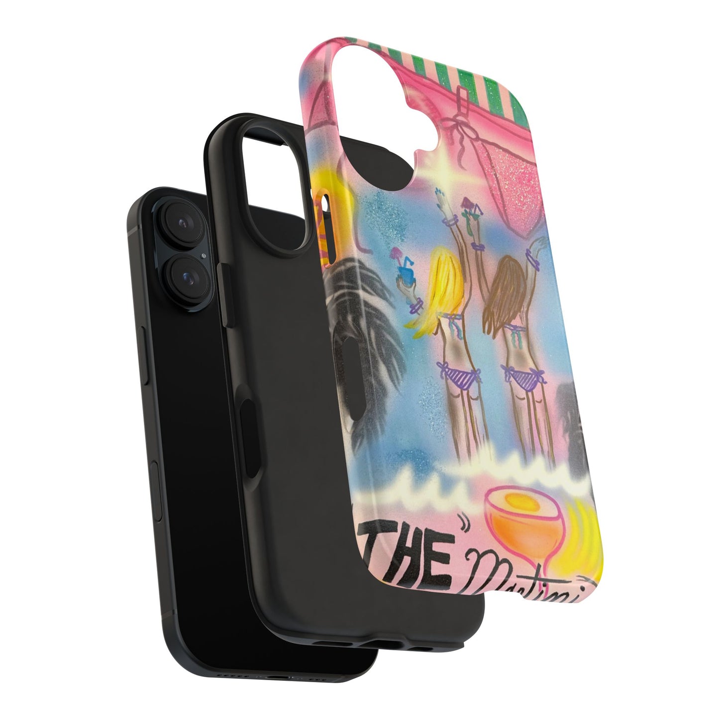 "kinis & tinis" airbrush iPhone case