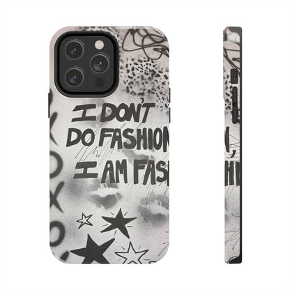 "i am fashion" airbrush iPhone case