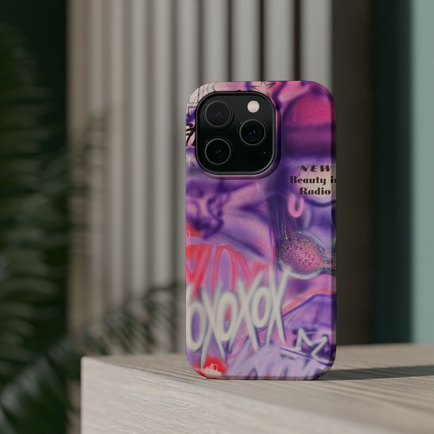 MagSafe "mic check" airbrush iPhone case