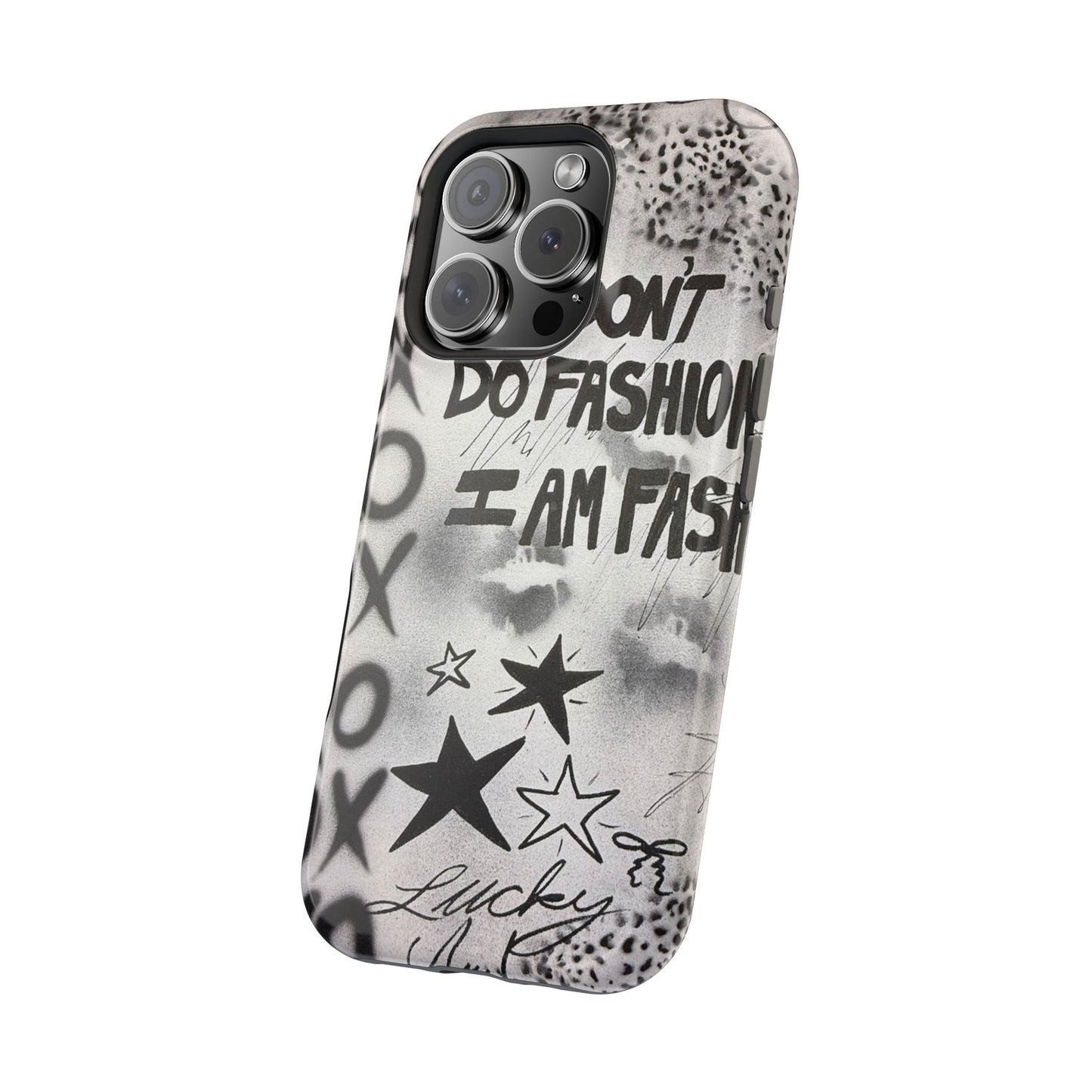 MagSafe "i am fashion" airbrush iPhone case
