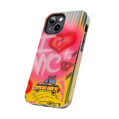 "in the city" airbrush iPhone case