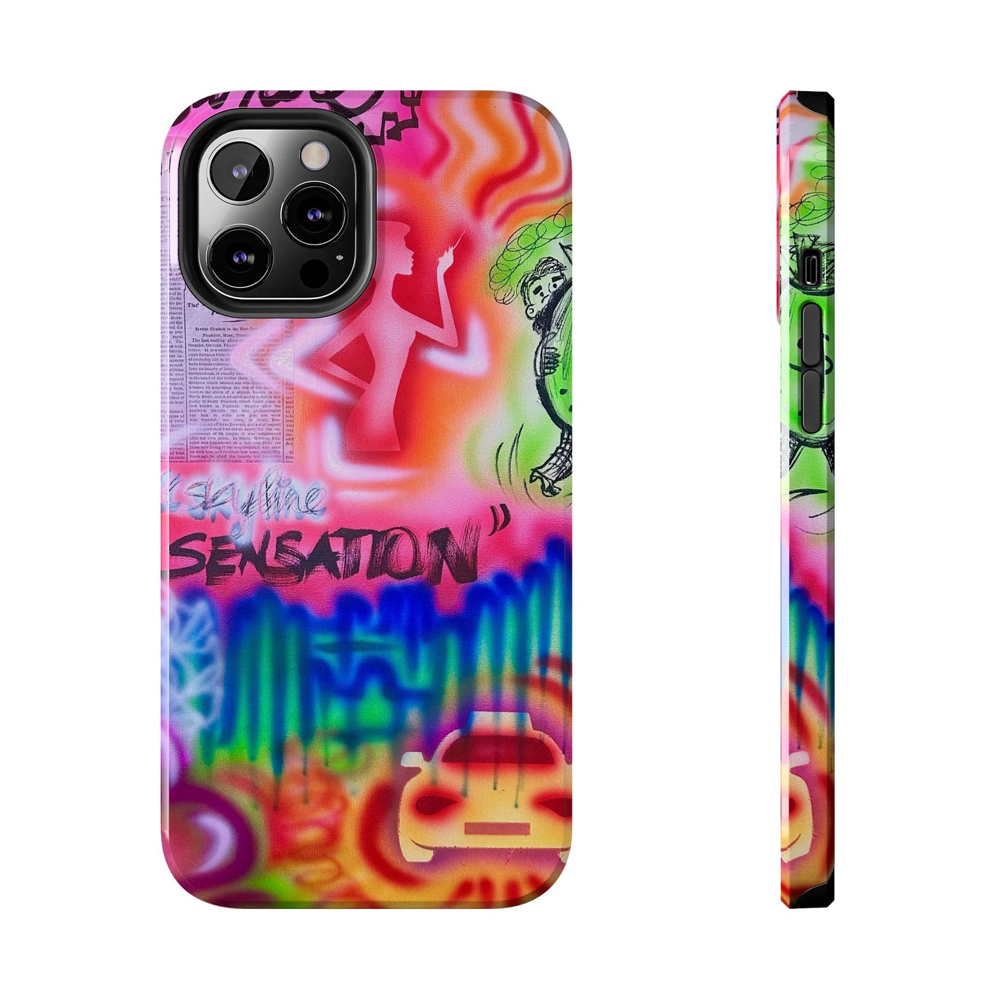 "skyline sensation" airbrush iPhone case