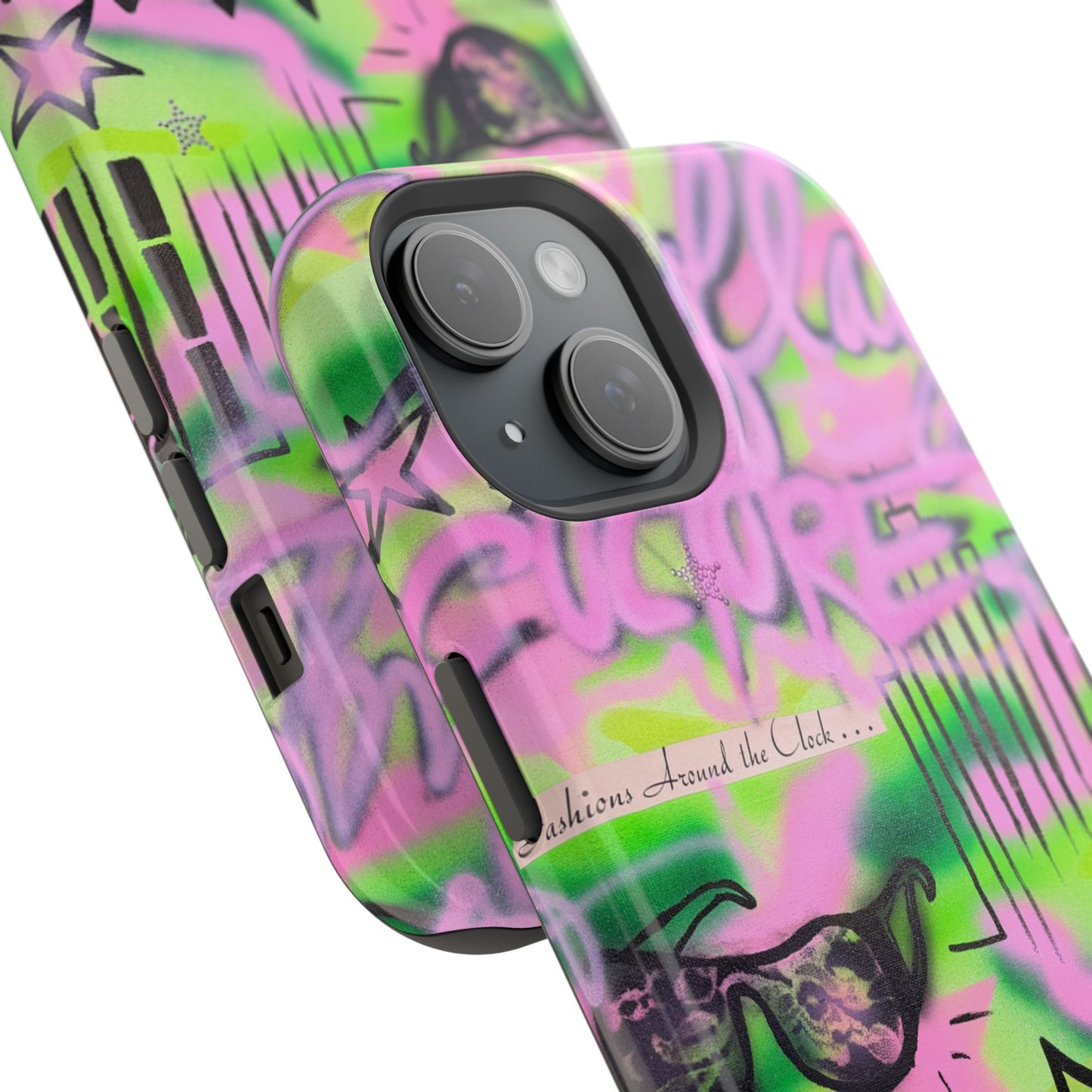 MagSafe "green camo" airbrush iPhone case