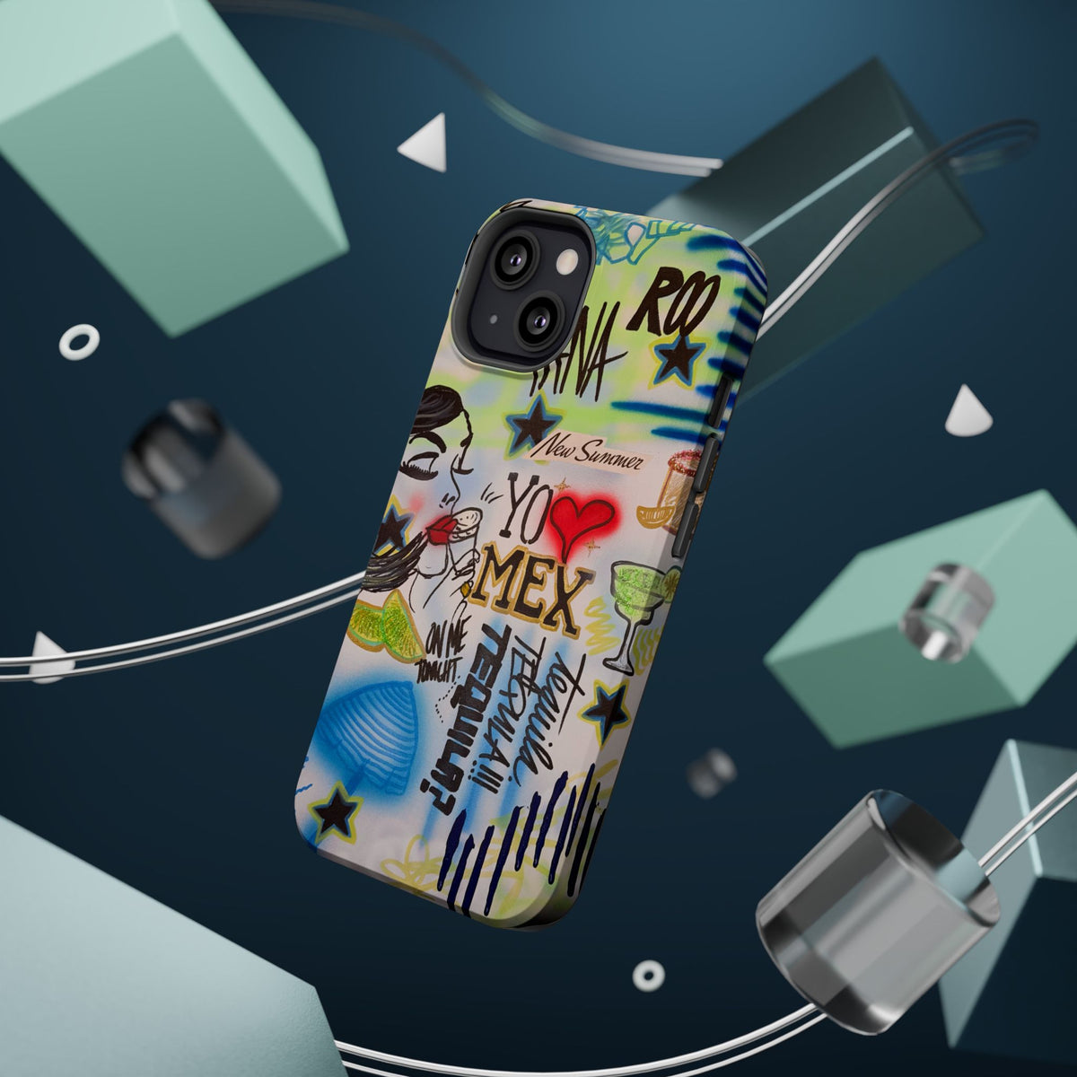 MagSafe "salted lime" airbrush iPhone case