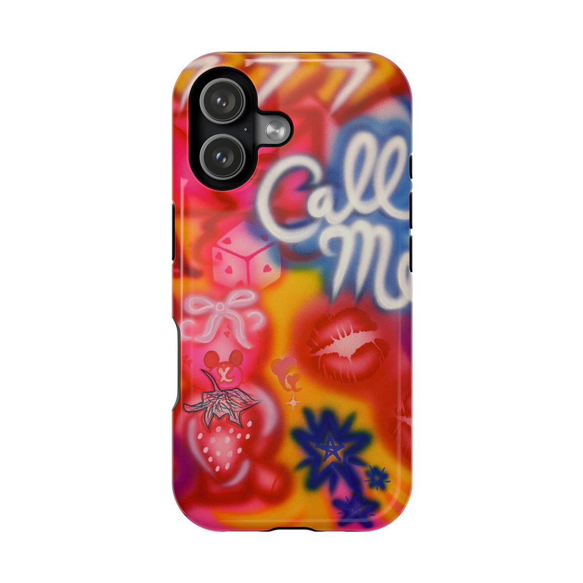 MagSafe "CALL ME!" airbrush iPhone case