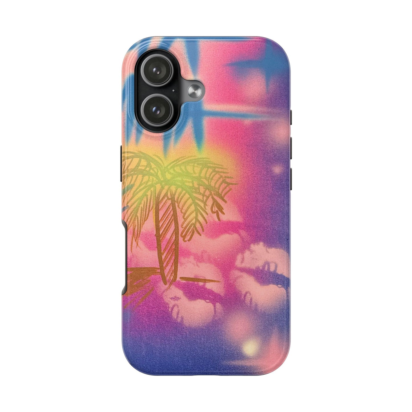 "glowy night" airbrush iPhone case