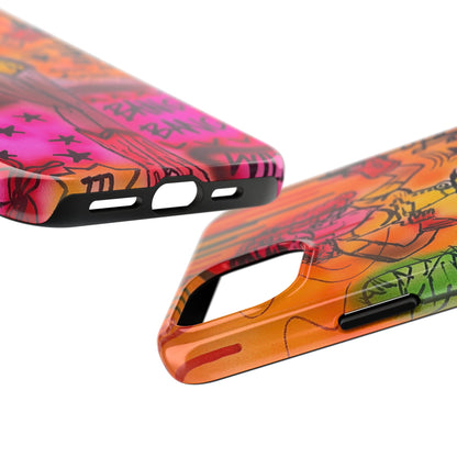 "wild, wild west" airbrush iPhone case