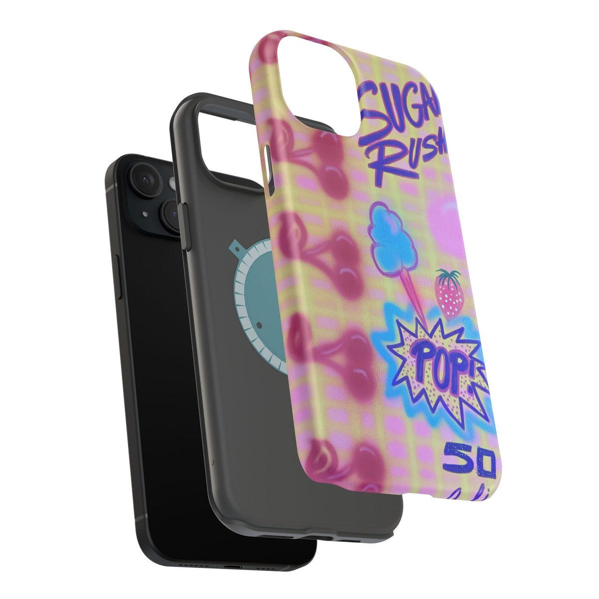MagSafe "sugar rush" airbrush iPhone case